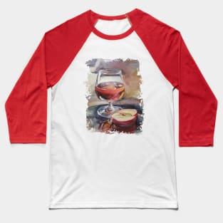 Still-life stained-glass watercolor, Paintings. Watercolor. Baseball T-Shirt